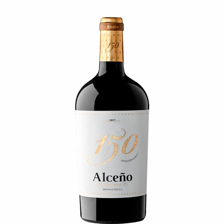 Bouteille de vin 150e anniversaire d'Alceño