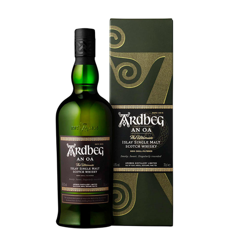 Bouteille d'Ardbeg An Oa 1L. avec étui