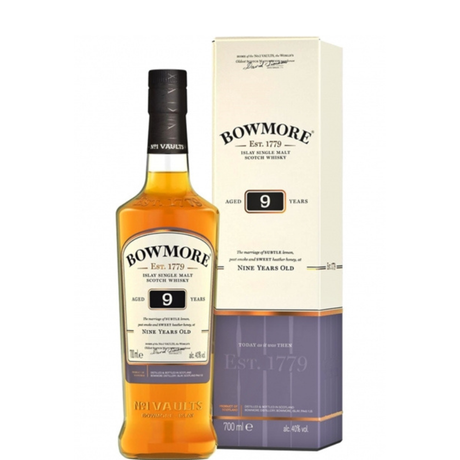 Bouteille de Bowmore 9 Ans avec étui