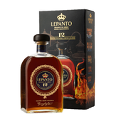 Bottle of Barndy Lepanto 12 years with case
