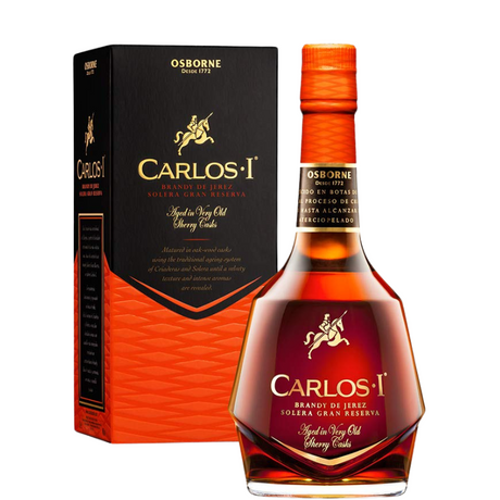 Bouteille de Brandy Carlos I Solera Gran Reserva avec étui