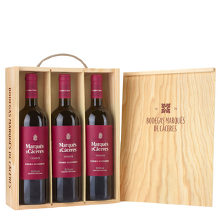 MARQUES DE CACERES Crianza 2021 Caisse bois x3 bouteilles