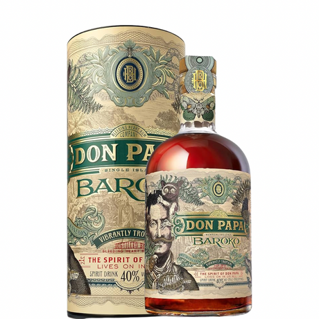 Bouteille de rhum Don Papa Baroko avec étui