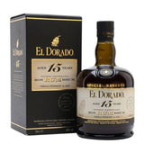 Bouteille de rhum El Dorado 15 ans avec étui