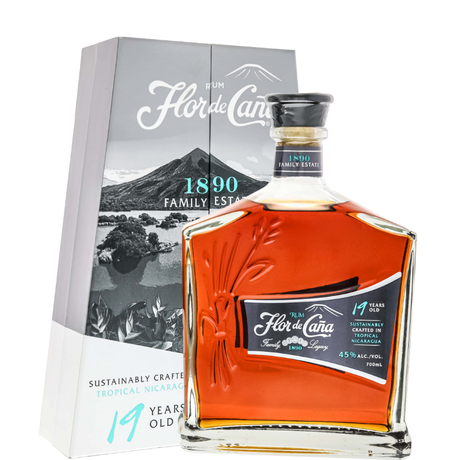 Bouteille de Flor de Caña 19 ans avec étui