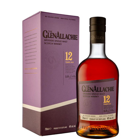 Bottle of The GlenAllachie 12 years with case