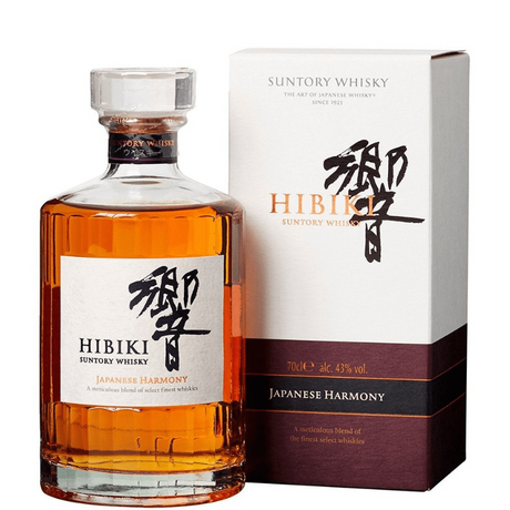 Bouteille de whisky Hibiki Japanese Harmony avec son étui