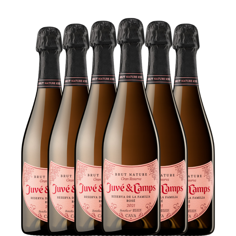 6 bouteilles de JUVE & CAMPS Réserve Familiale ROSÉ