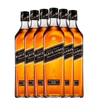 JOHNNIE WALKER BLACK LABEL x6 botellas