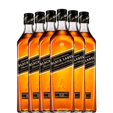 6 botellas de Johnnie Walker Black Label