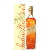 Johnnie Walker Gold Label bottle with case