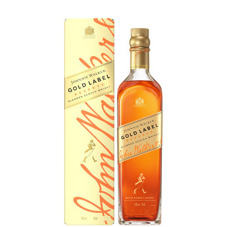 Bouteille Johnnie Walker Gold Label avec étui