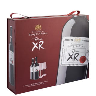 MARQUES DE RISCAL XR x2 botellas + 2 copas