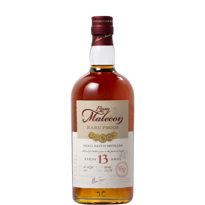 MALECON 13 Años RARE PROOF 2006 + 2 Copas