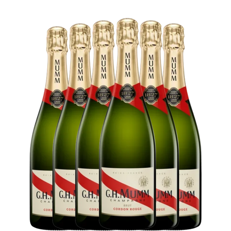 6 bottles of G.H. Mumm Cordon Rouge