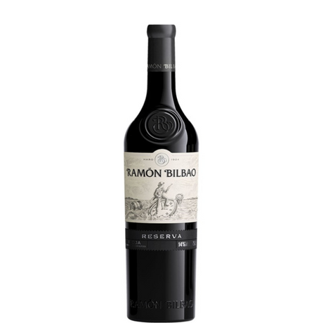 Bouteille de vin Rioja Ramon Bilbao Reserva 2018 de la cave Ramon Bilbao.