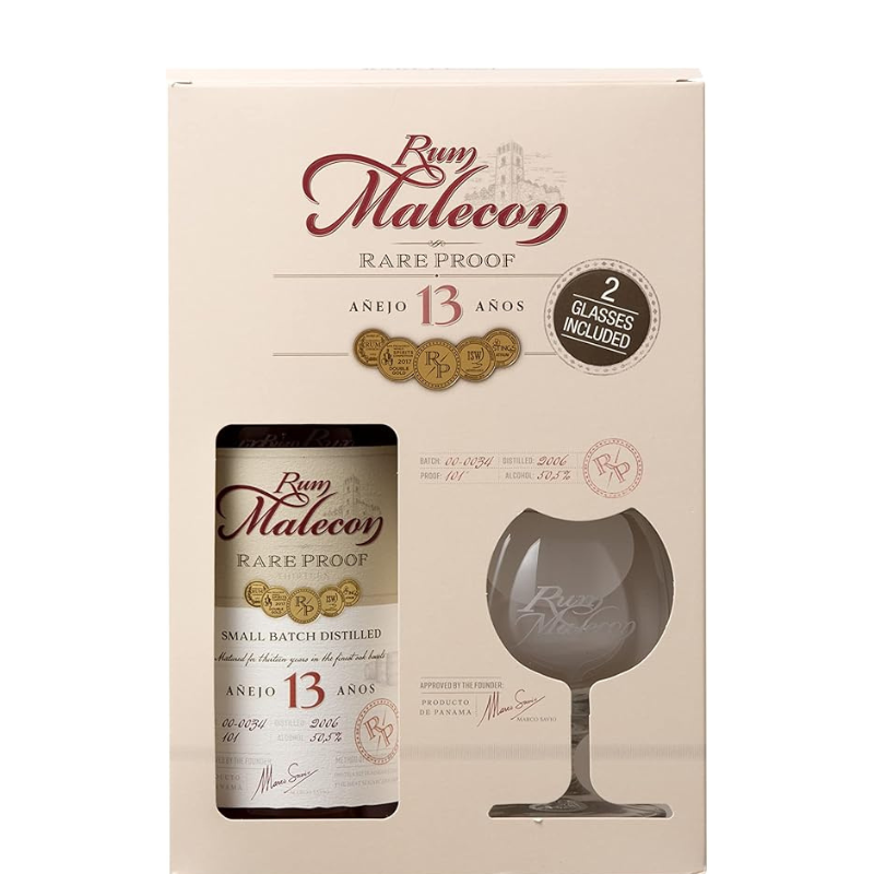 MALECON 13 Ans RARE BE 2006 + 2 Verres