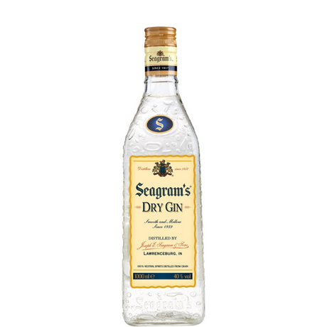 Bouteille de gin sec Seagram