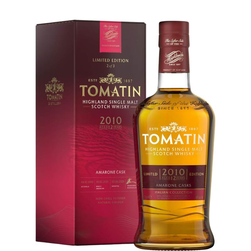 TOMATIN 12 Años AMARONE CASKS 2 de 3 Italian Collection 2010