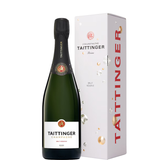 Bottle of Taittinger Brut Réserve with case
