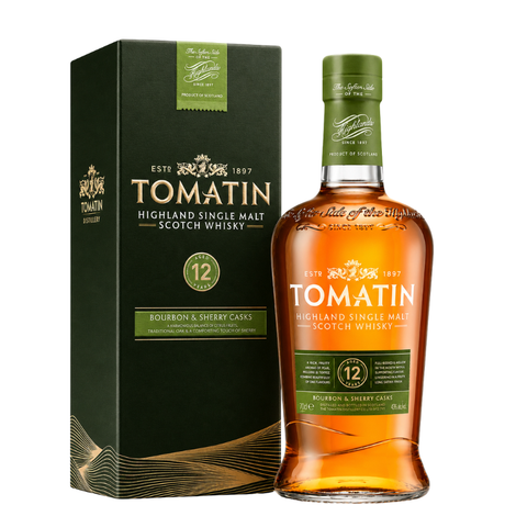 Bouteille de Tomatin 12 ans avec étui