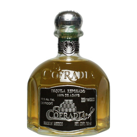 Bottle of La Cofradia reposado tequila